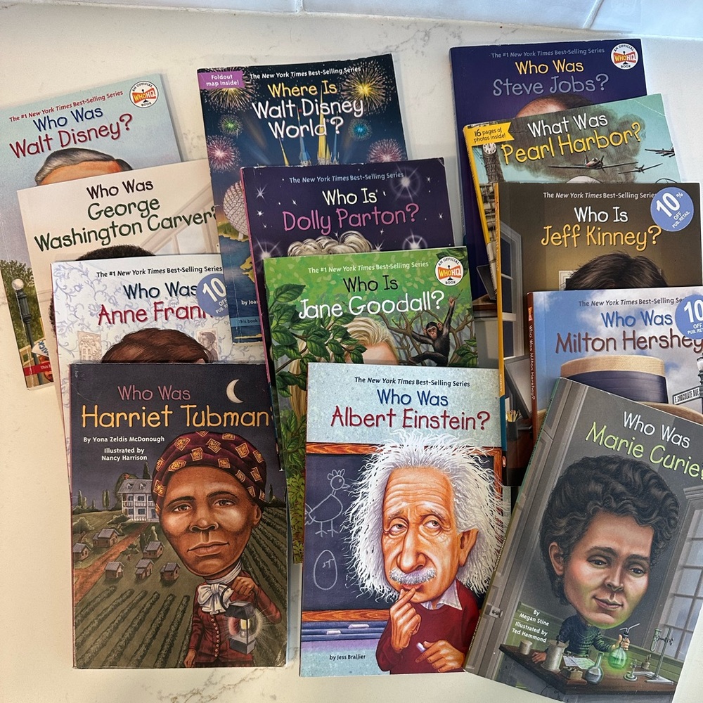 Set of 13 Who Was book series paperback